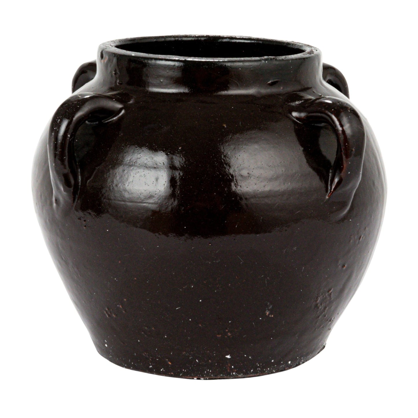 Decorative Clay Jar | Deep Brown
