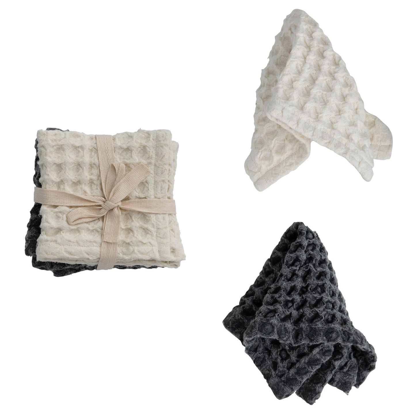 Cotton Waffle Weave Dish Cloths | Set of 2