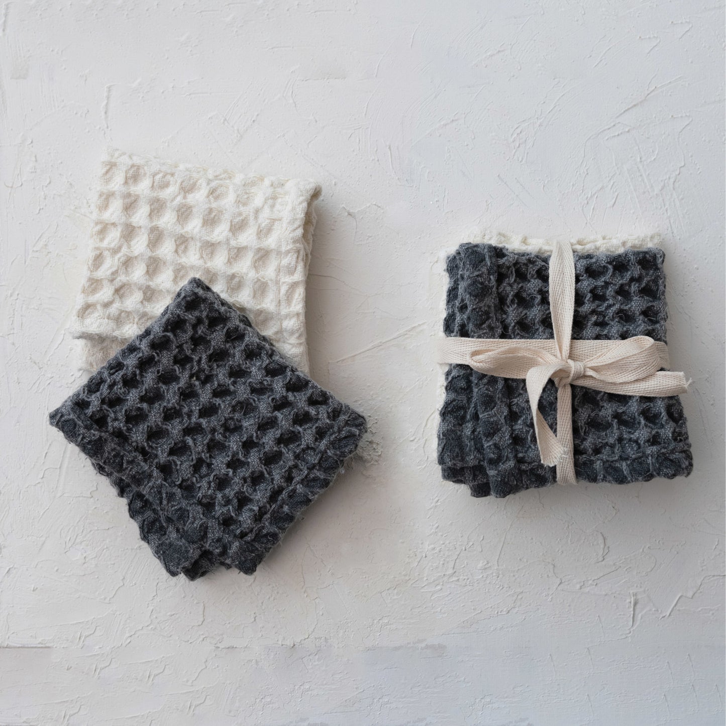 Cotton Waffle Weave Dish Cloths | Set of 2