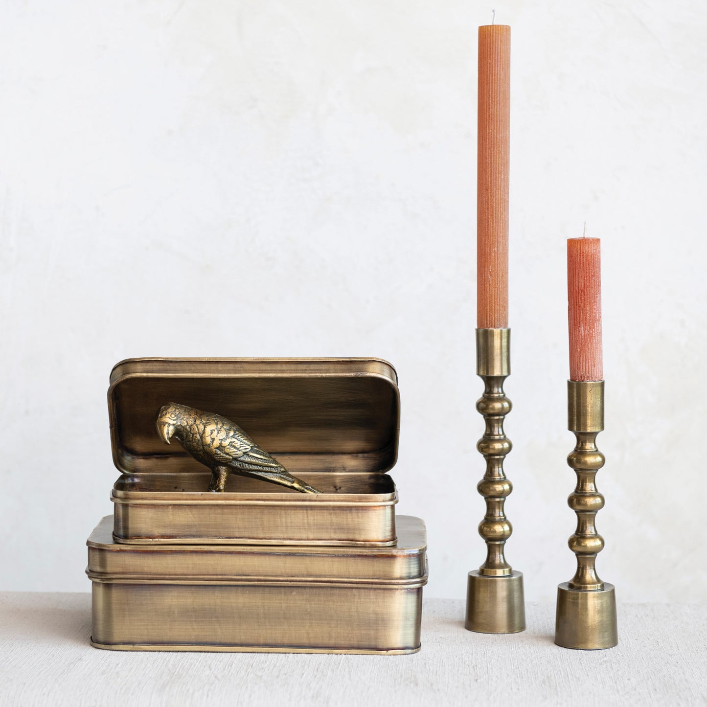 Antique Brass Metal Box