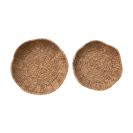Braided Bowl Basket w/ Scalloped Edge