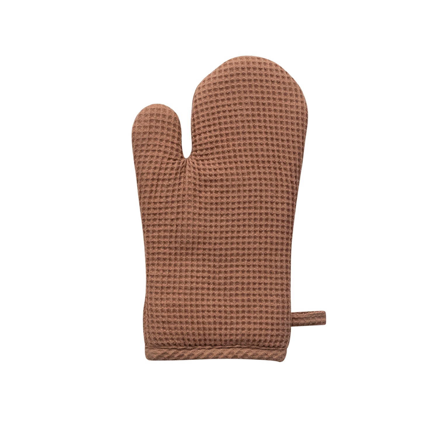 Woven Linen & Cotton Waffle Mitt