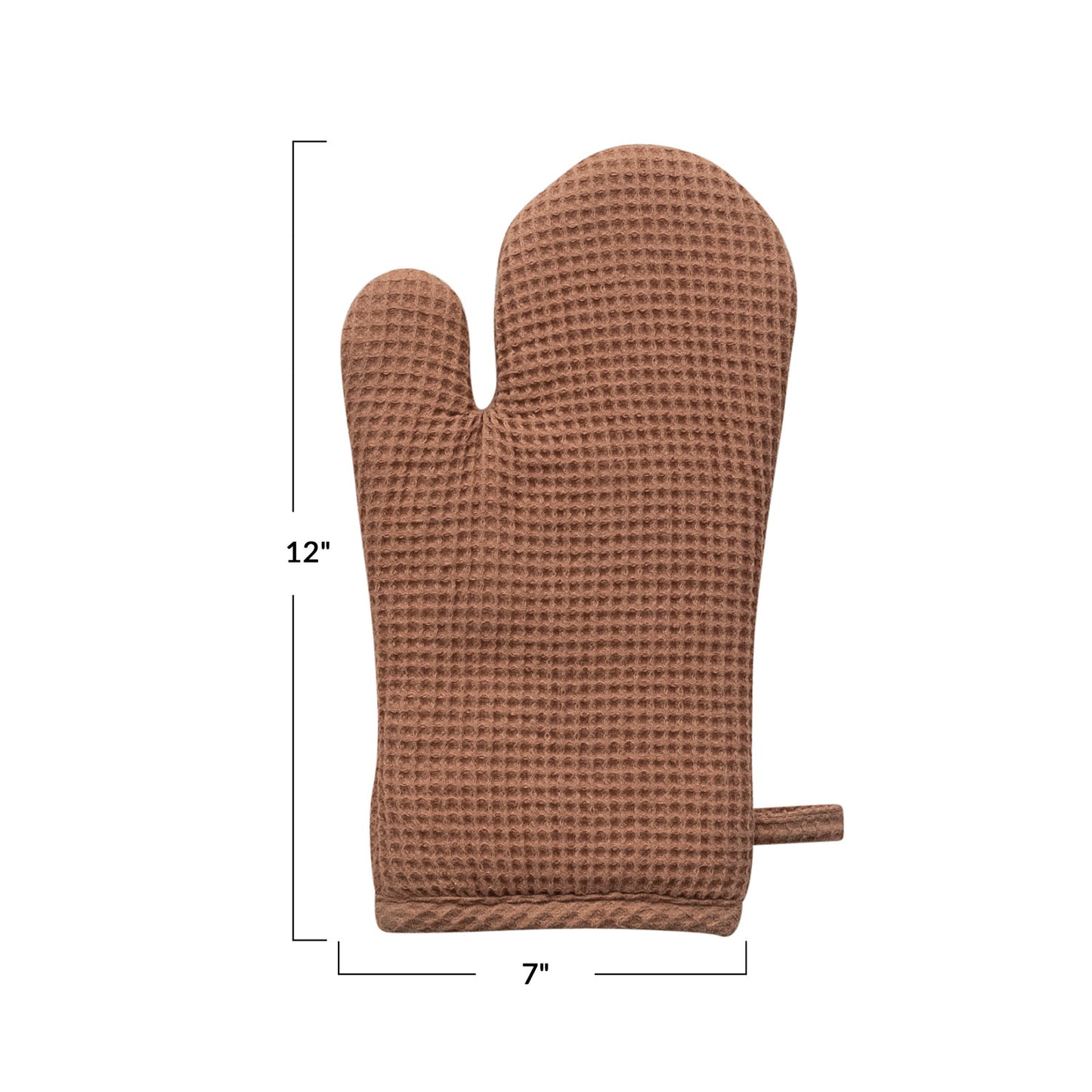 Woven Linen & Cotton Waffle Mitt