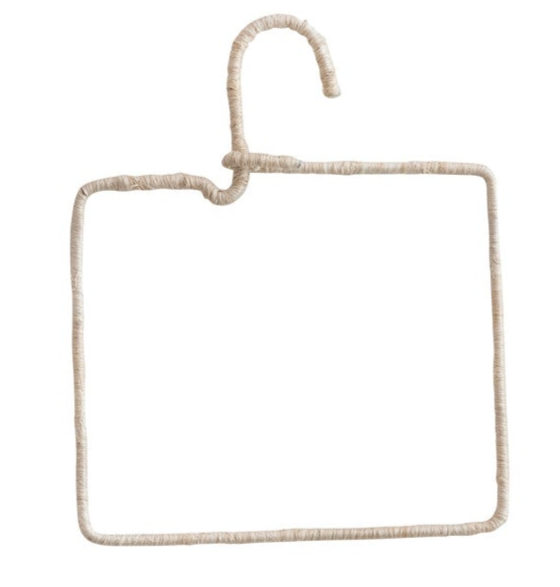 Natural Fiber Wrapped Wire Hanger