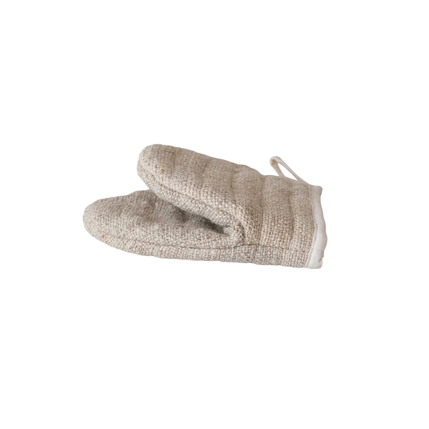 Woven Hemp Fiber & Cotton Canvas Oven Mitt