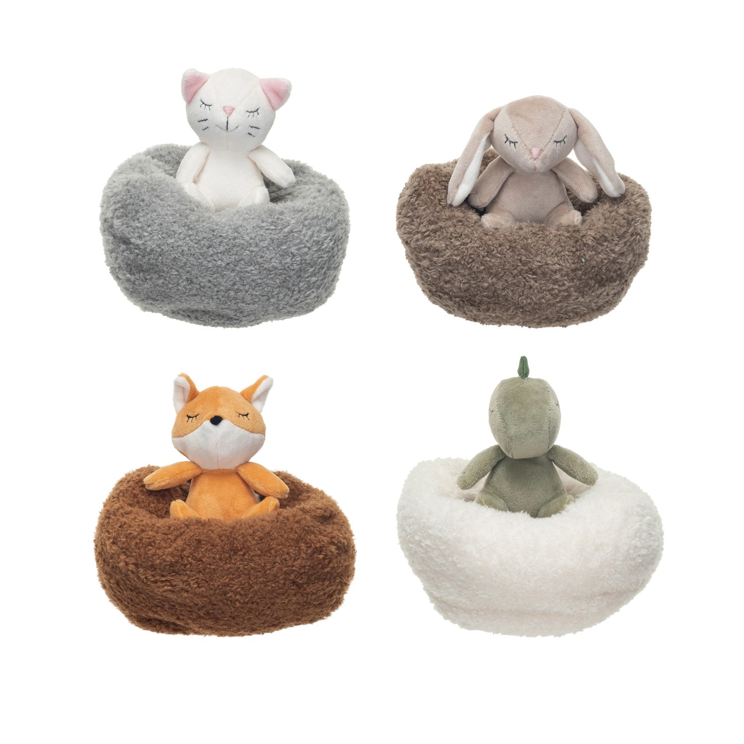 Plush Animal w/ Bean Bag Set