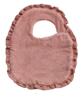 Ruffle Cotton Double Cloth Baby Bib