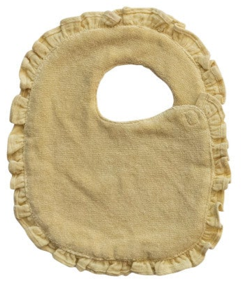 Ruffle Cotton Double Cloth Baby Bib