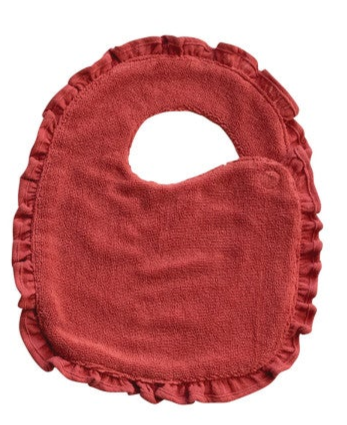 Ruffle Cotton Double Cloth Baby Bib