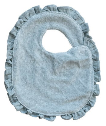 Ruffle Cotton Double Cloth Baby Bib