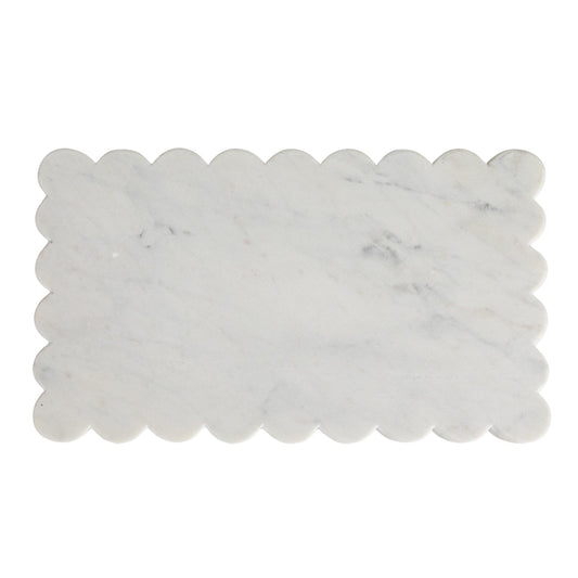 Marble Scalloped Edge Cheese Board