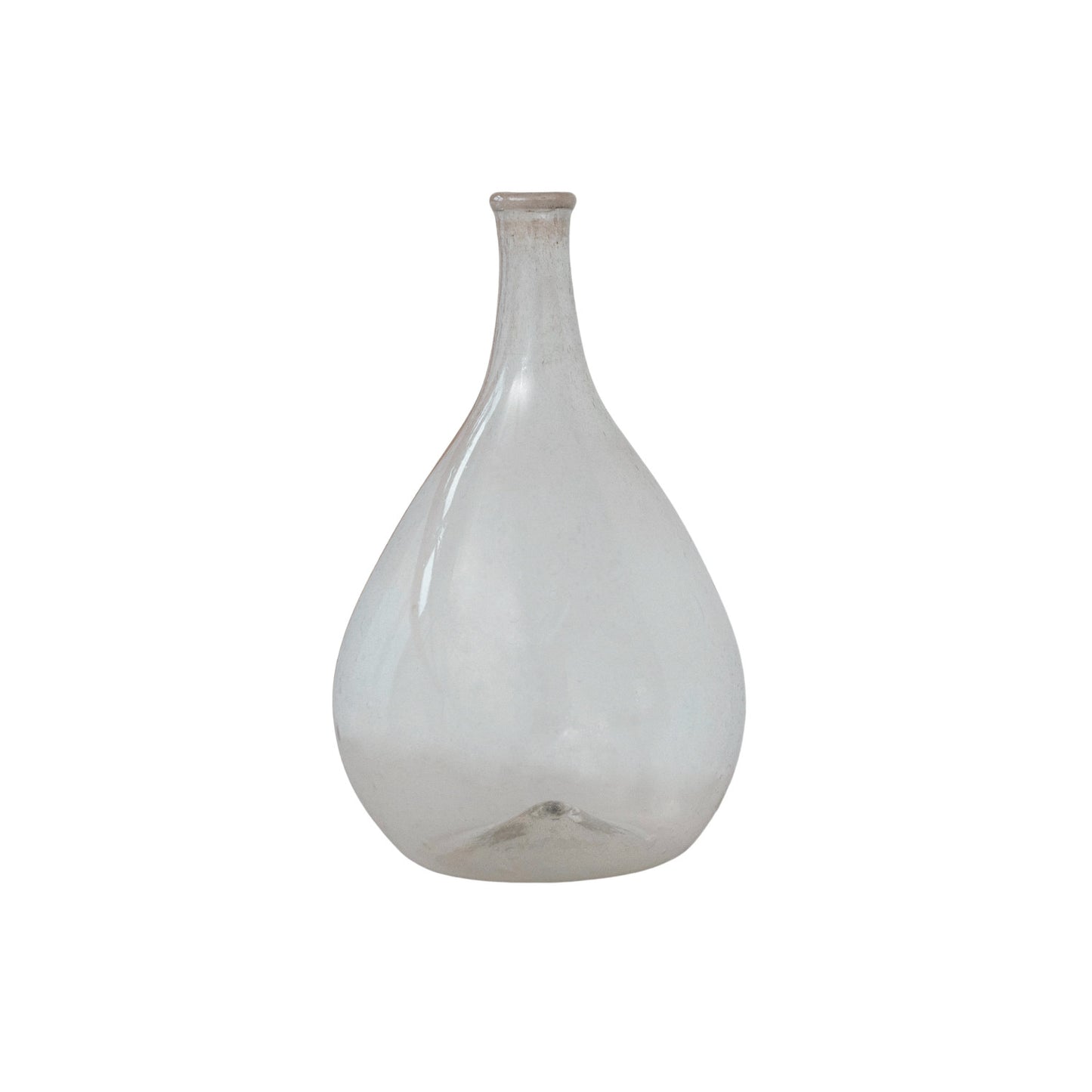 Hand-Blown Recycled Glass Bottle Vase