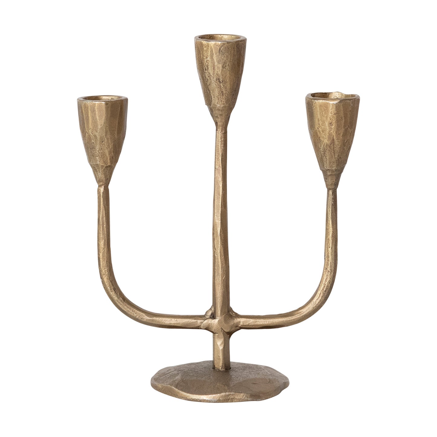 Hand-Forged Candelabra | Antique Brass