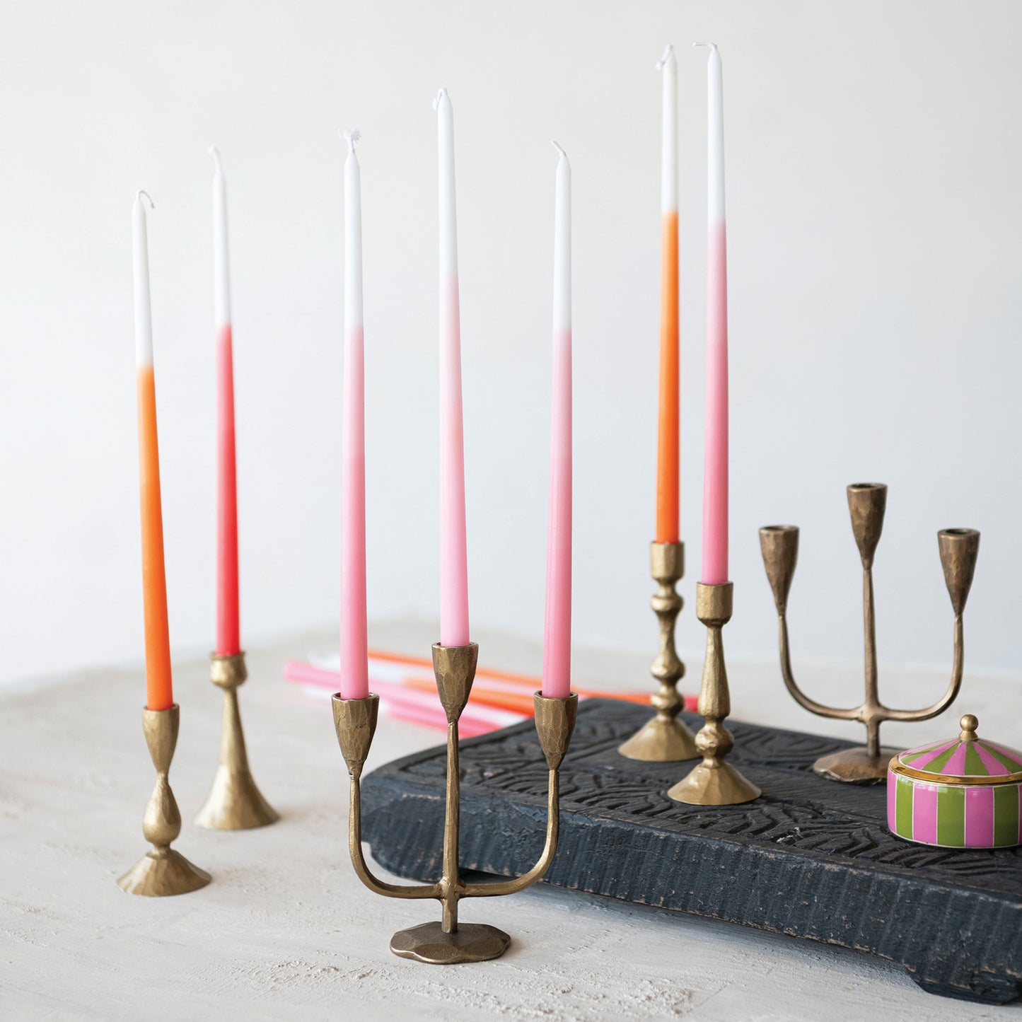 Hand-Forged Candelabra | Antique Brass