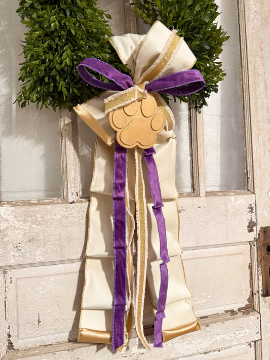 Gilded Paw Print Ornament