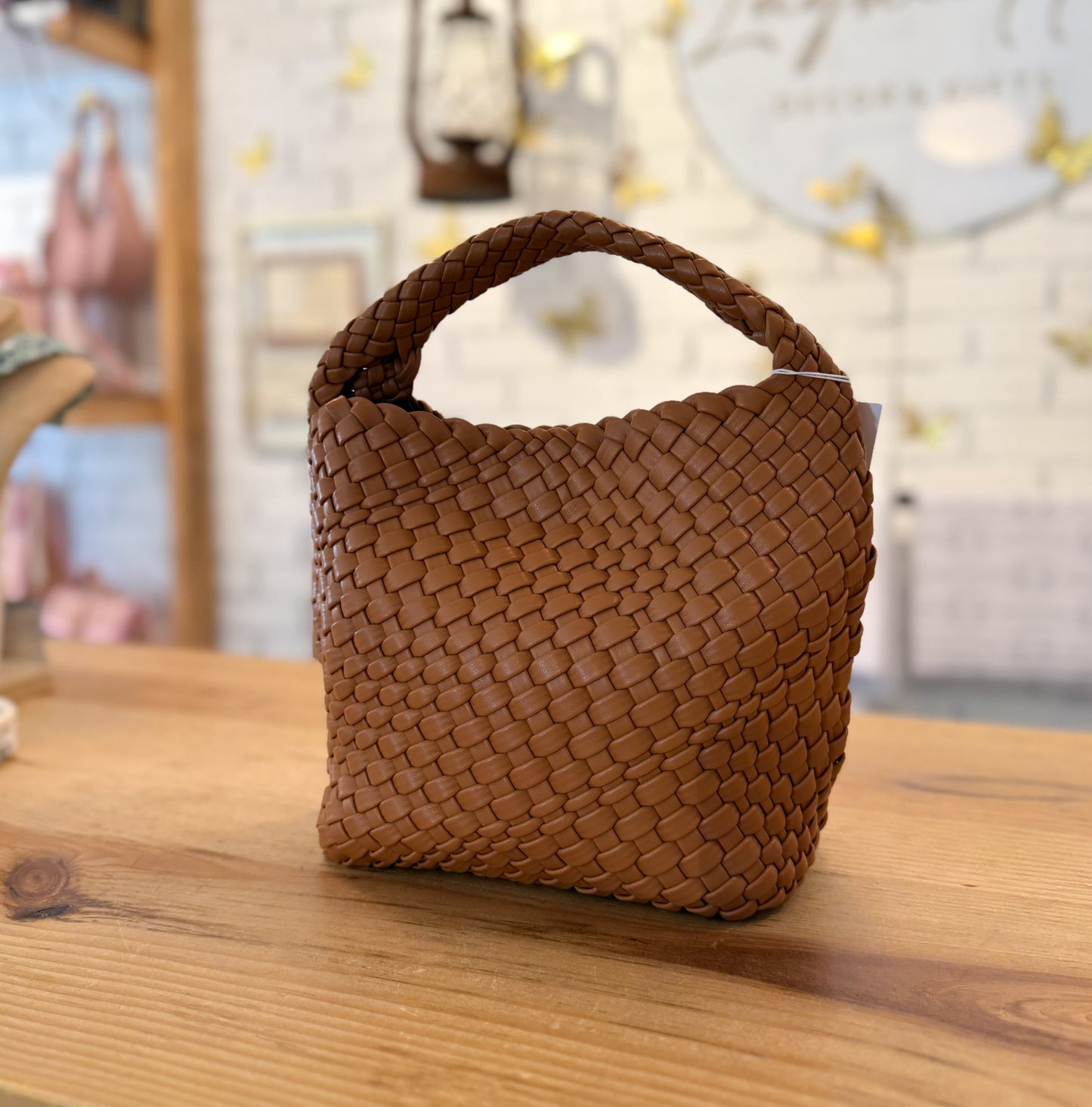 Woven Leather Crossbody Bag | Medium