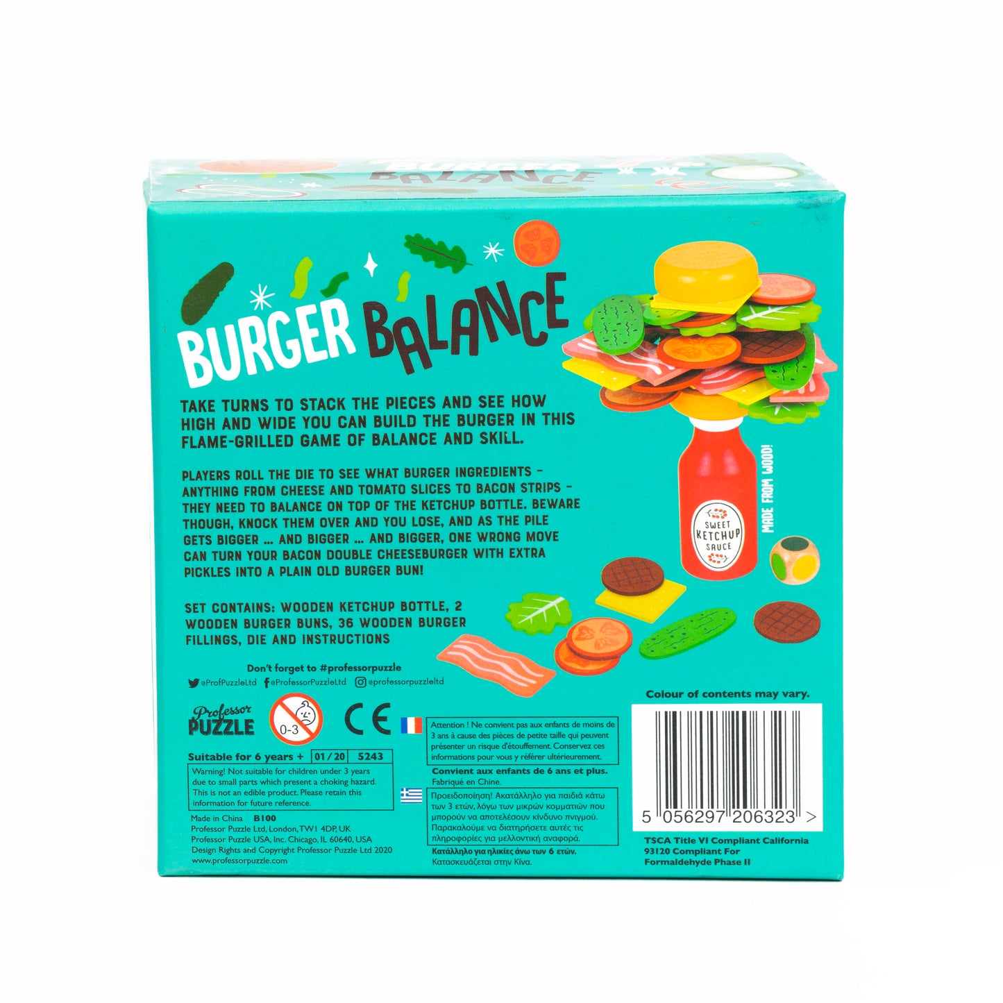 Burger Balance Board Game