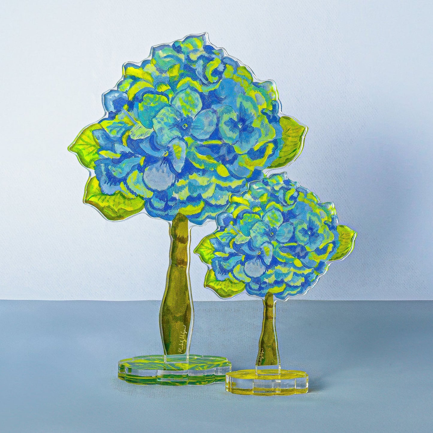 Hydrangea Light Acrylic Floral
