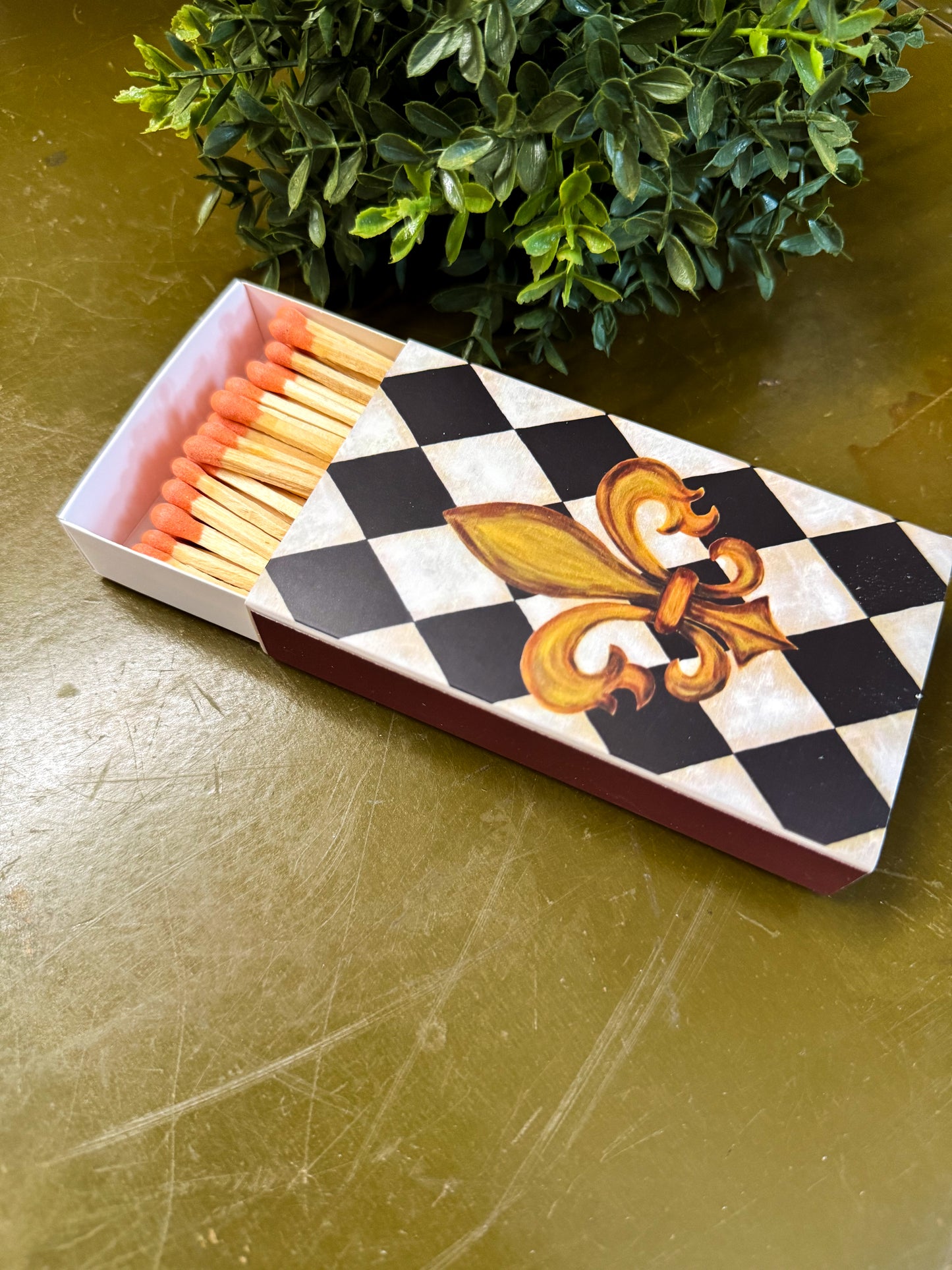 Fleur De Lis Matchbox