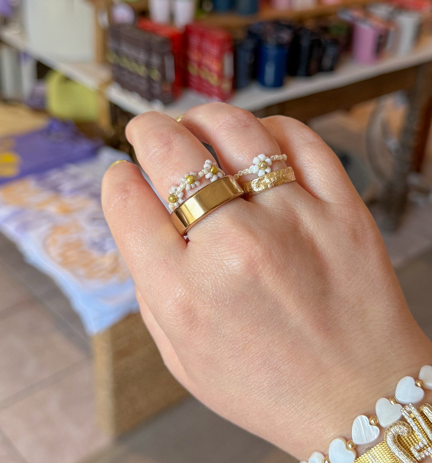 Seed Bead Stretchy Ring