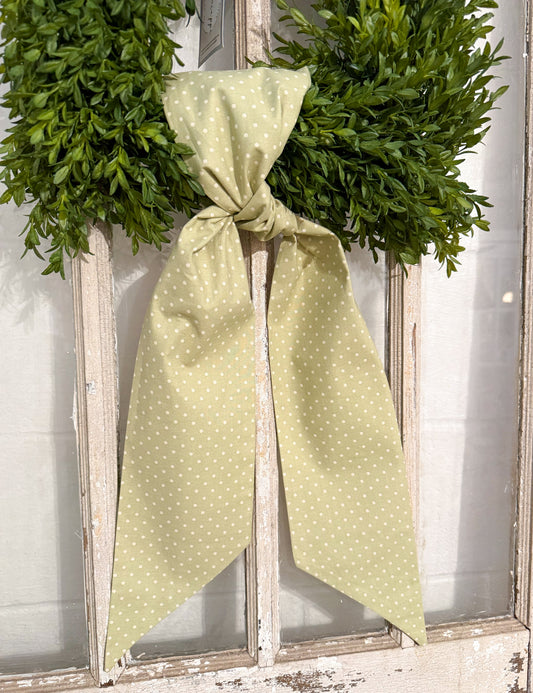 Sage Polka dot Sash |