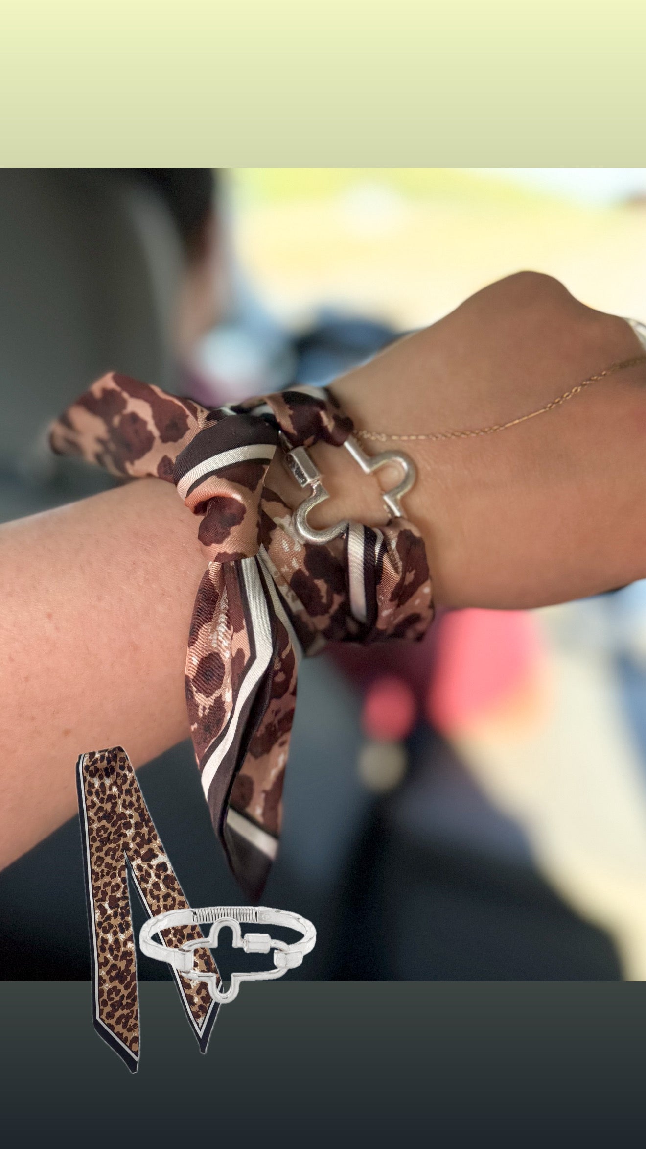 Cross Carabiner Bracelet