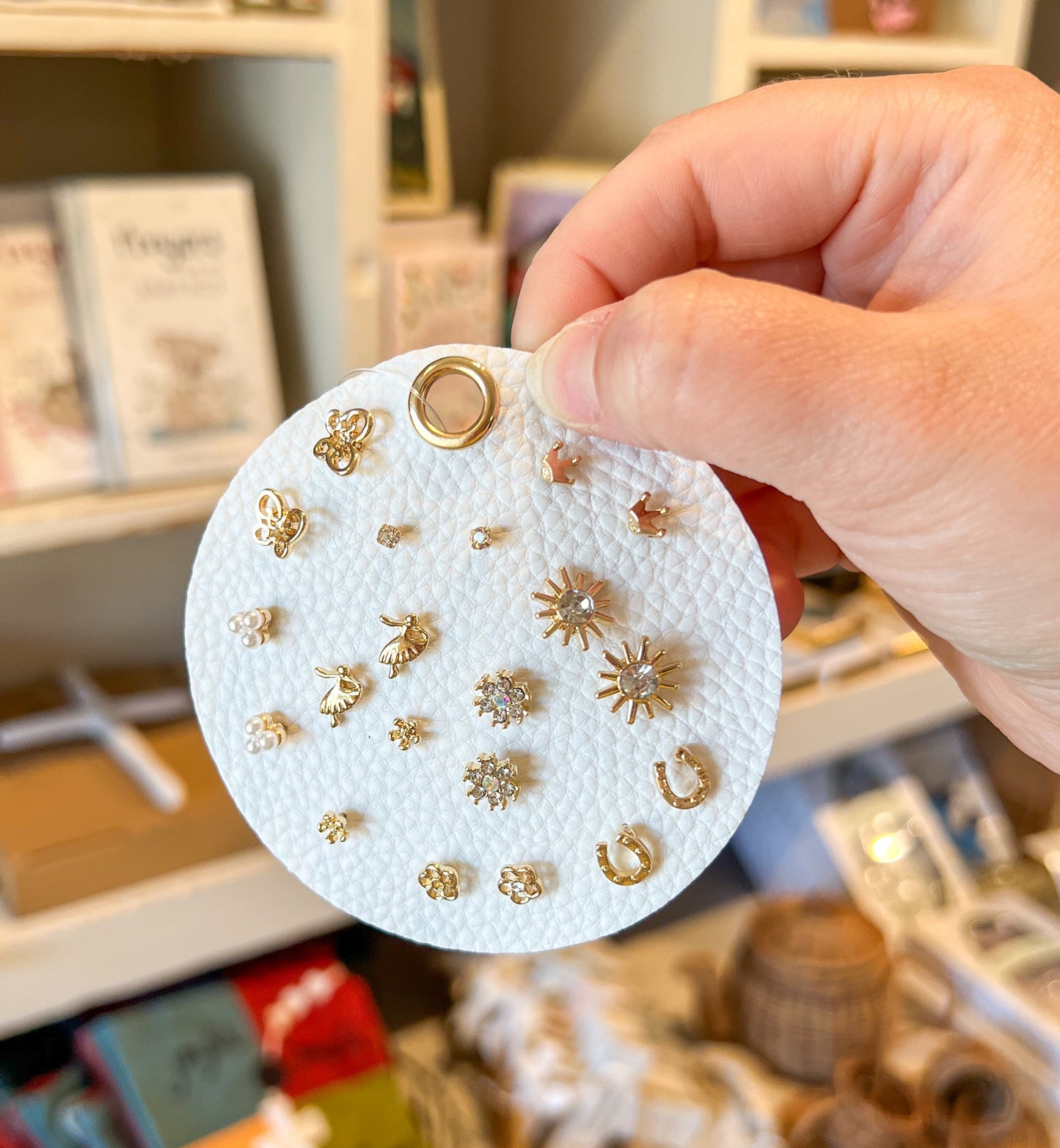 Flower Studs Earring Set | Gold