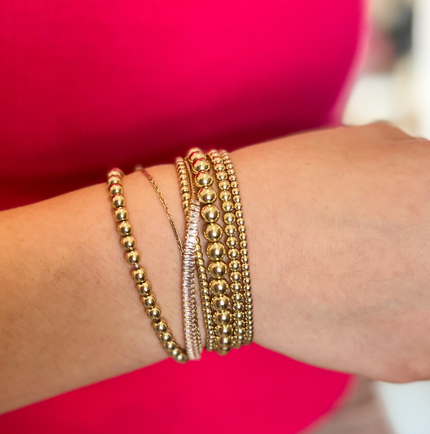 Metal Ball Bracelet | Gold