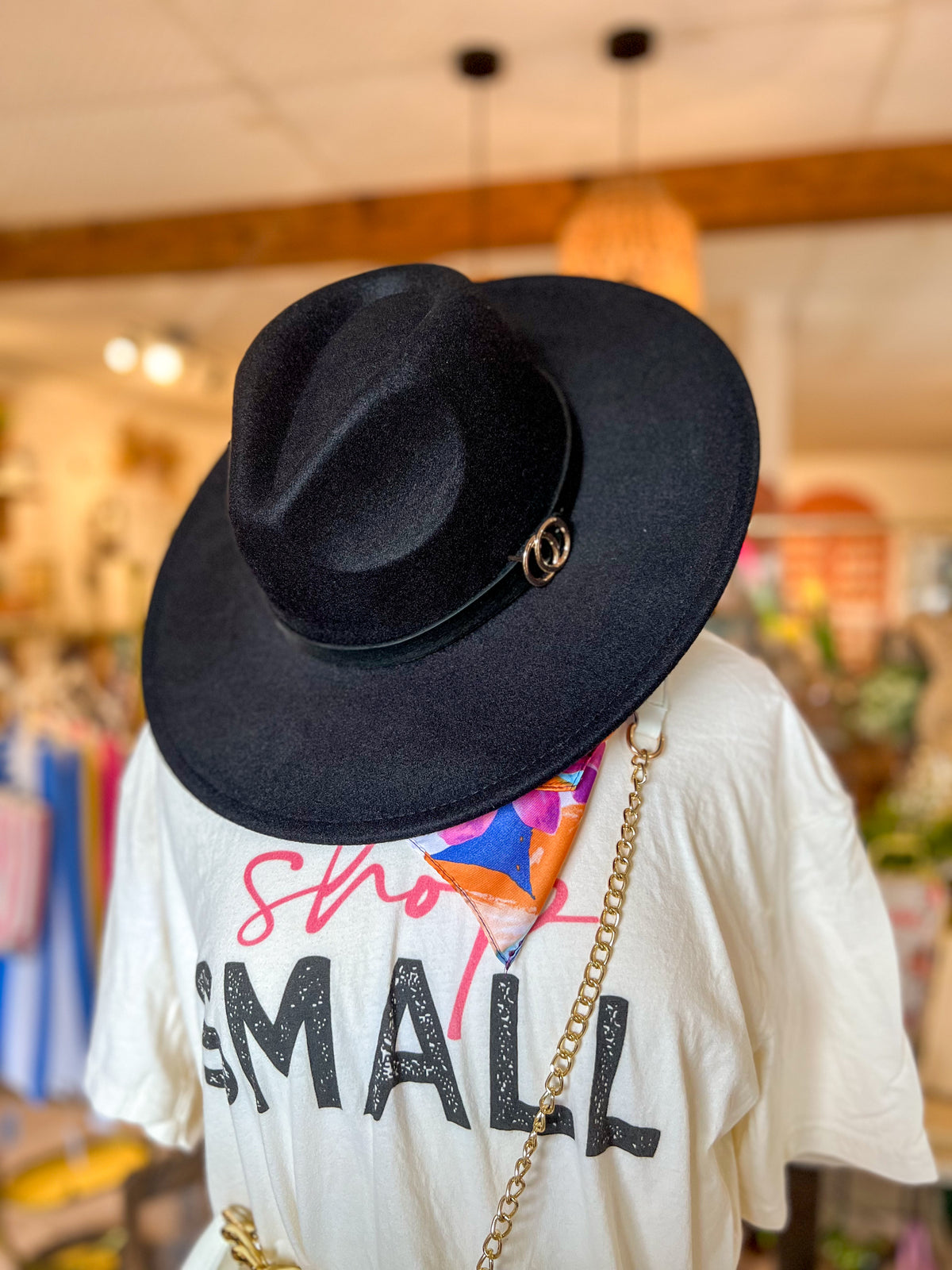 Black Hat with Black Buckle