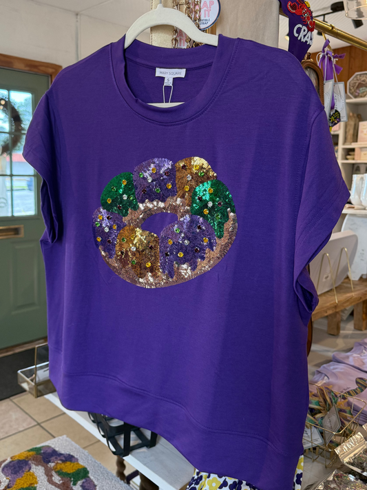Emily Beaded King Cake Top