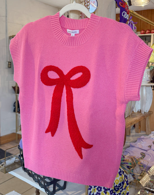 Josie Boucle Bow Sweater