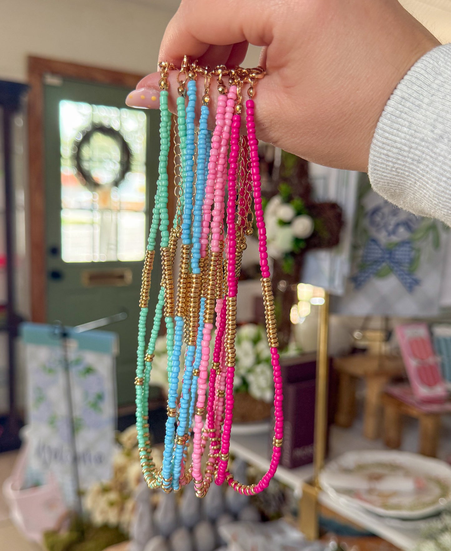 Seed Bead Adjustable Necklace