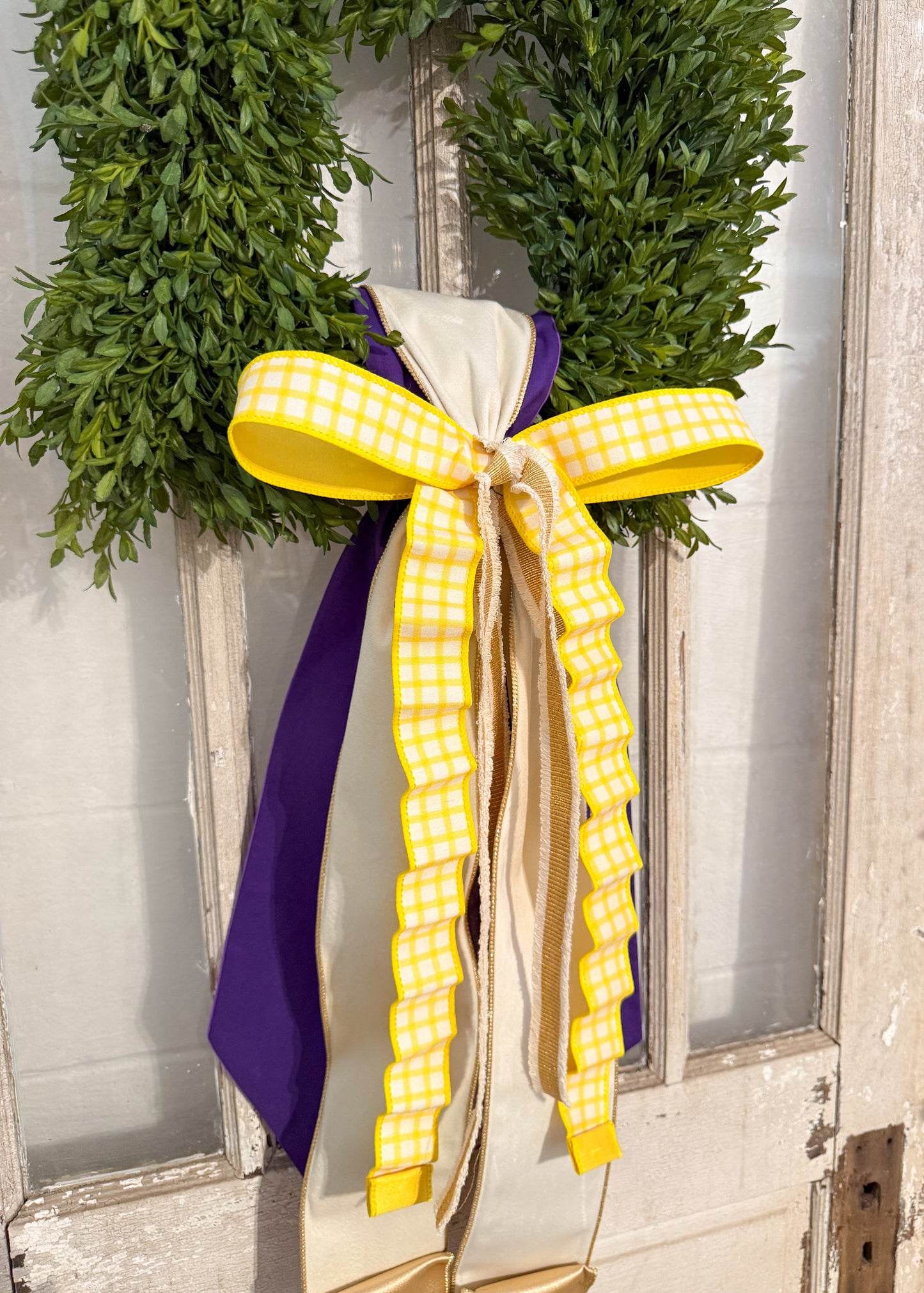 Fabric Wreath Sash