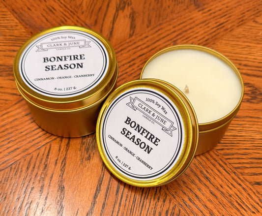 Bonfire Season Candle Tin | 8 oz
