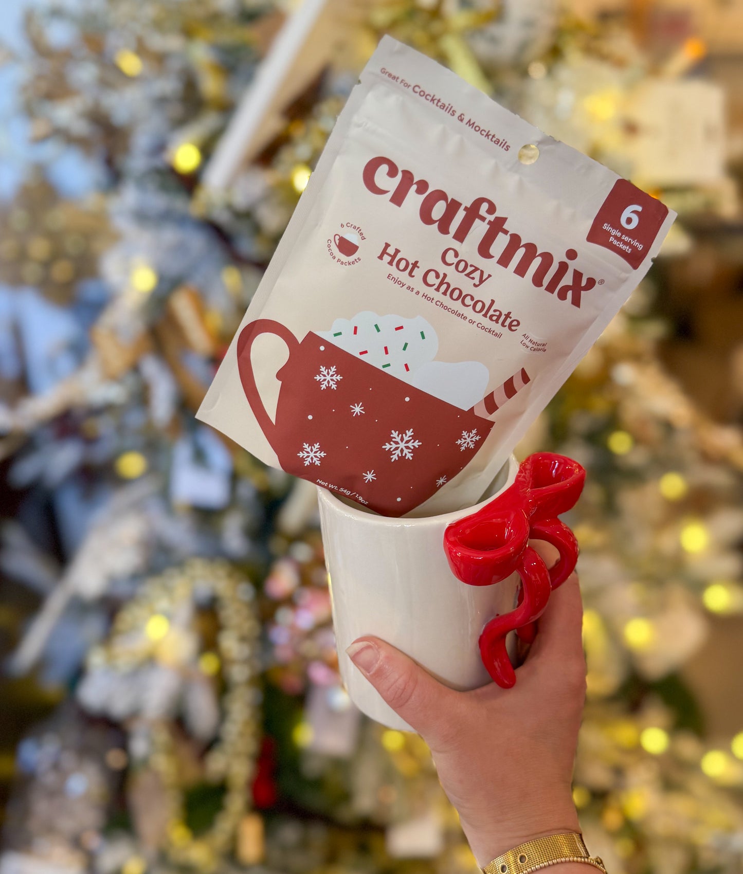 Christmas Bow Mug Gift Set