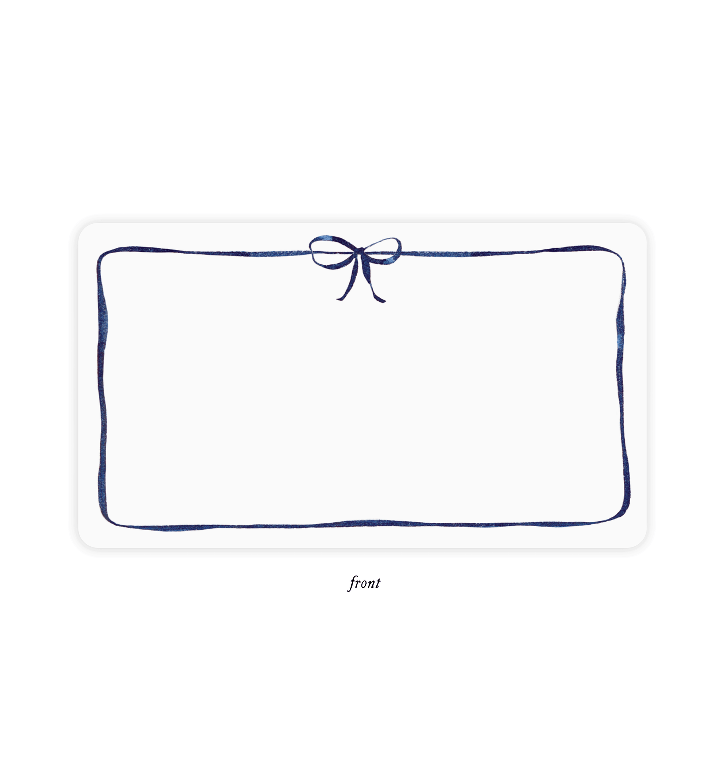 Little Notecards | Navy Bow