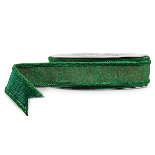 1" Green Wired Ribbon