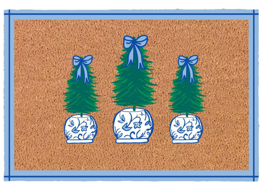 Christmas Ginger Jar Door Mat