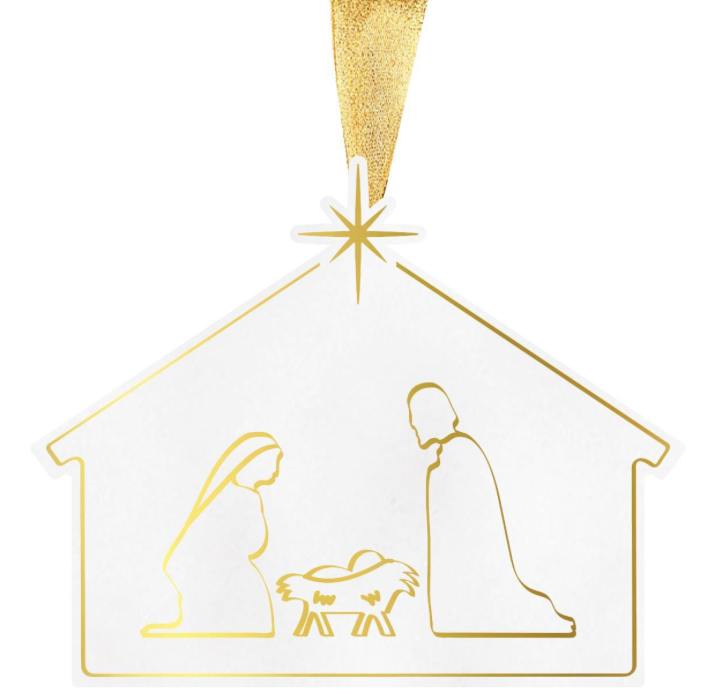 Nativity Ornament | Gold
