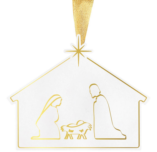 Nativity Ornament | Gold