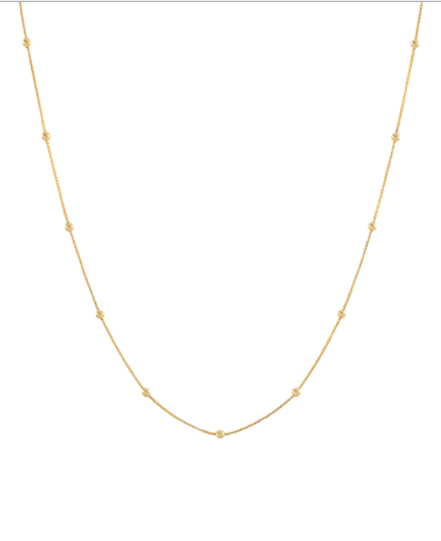 Mini Ball Station Chain Necklace