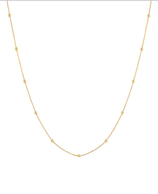 Mini Ball Station Chain Necklace