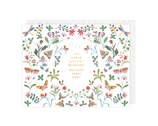 Welcome Sweet Baby Card | Brighter World