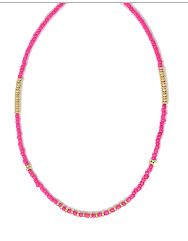 Seed Bead Adjustable Necklace