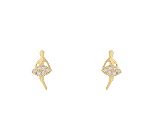 Pave Ballerina Studs