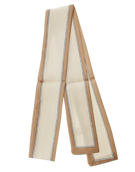 Color Block Scarf | Beige