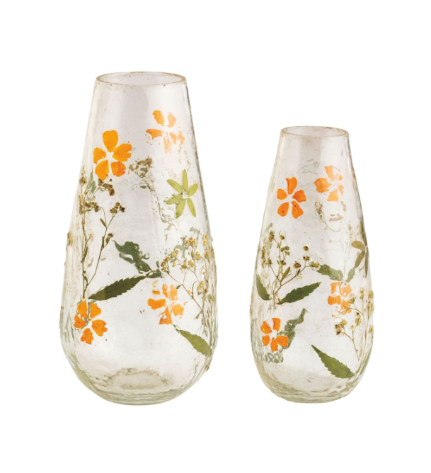 Fall Pressed Flower Vase