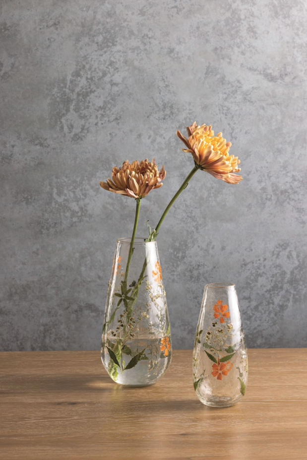 Fall Pressed Flower Vase