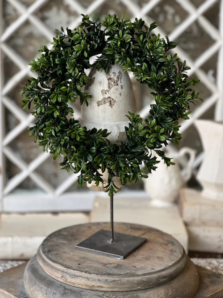 Galilee Boxwood Candle Ring | 6.5"