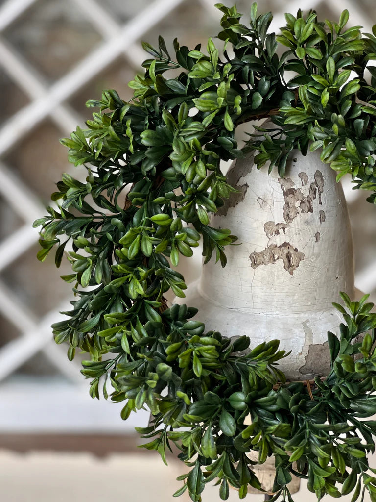 Galilee Boxwood Candle Ring | 6.5"